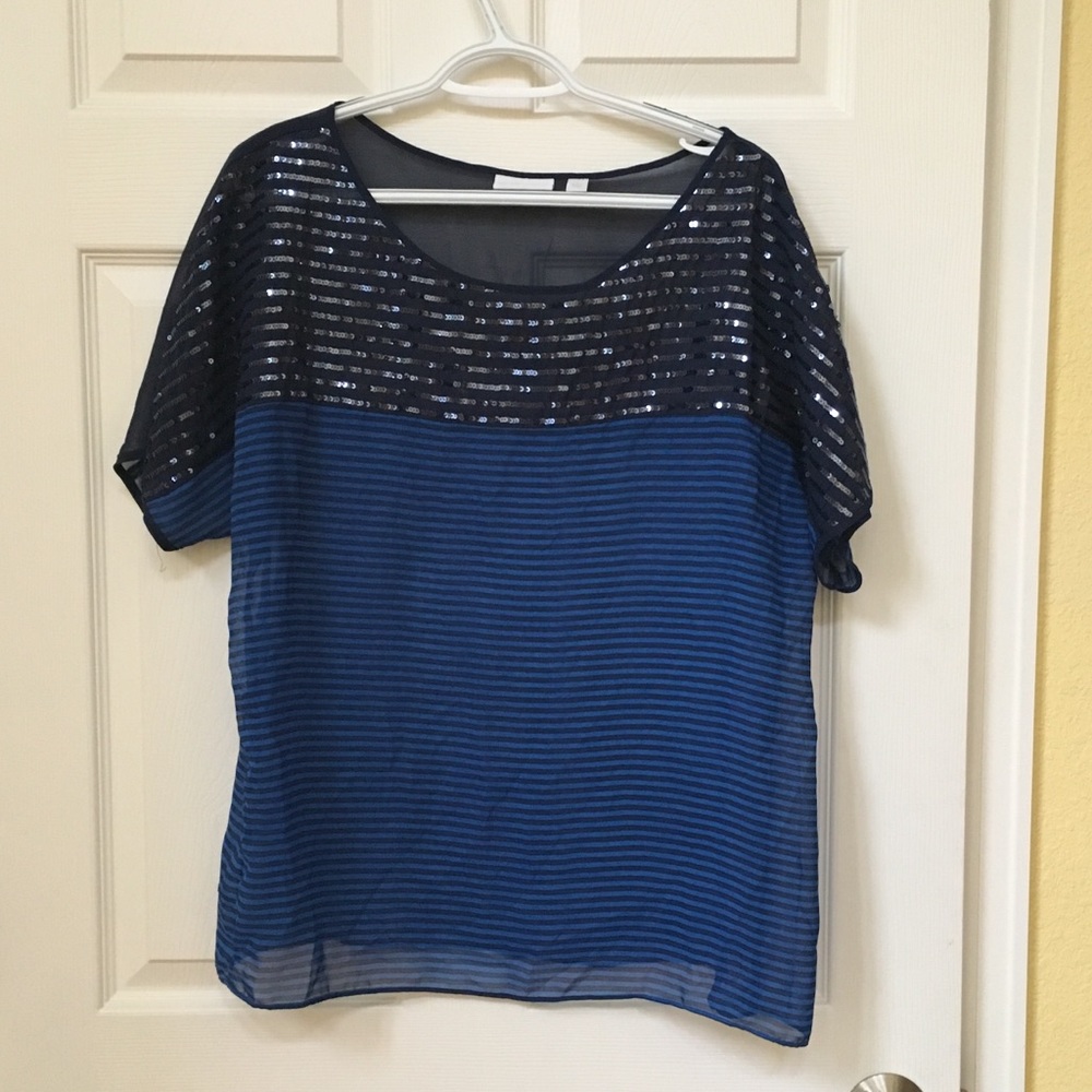 New York and Co Sheer shirt, Large